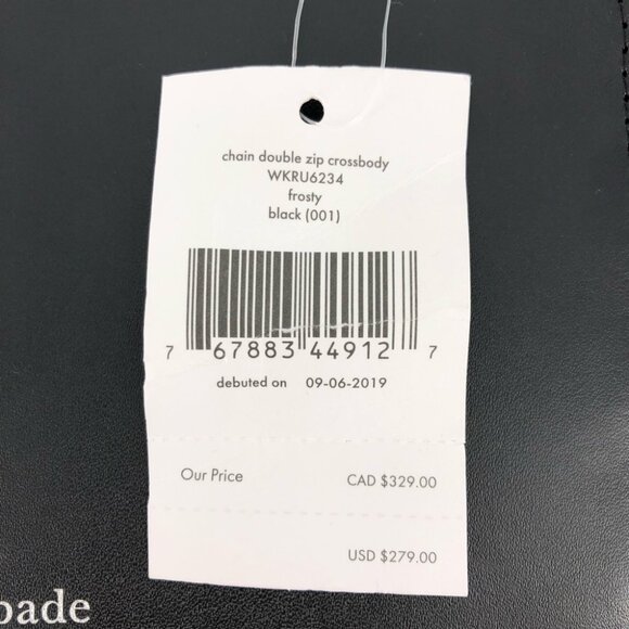 Kate Spade Black Leather Crossbody Wallet | New With Tags - Picture 7 of 7